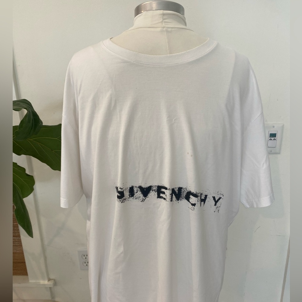 Givenchy White Mens Tee XXL